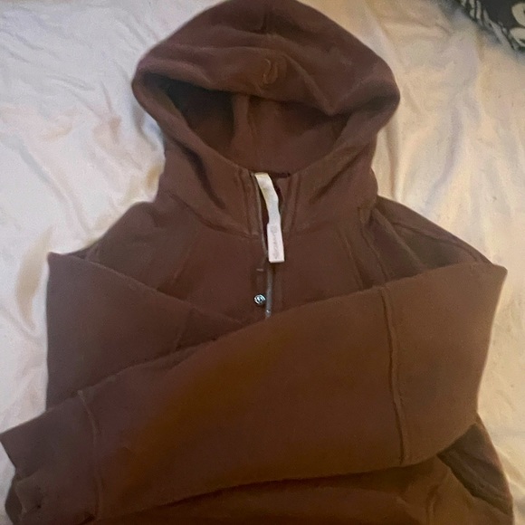Lululemon Espresso XS/S Scuba Oversized Half-Zip Hoodie - Picture 1 of 3